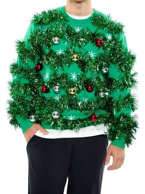 Unisex Tinsel & Ornament Sweater