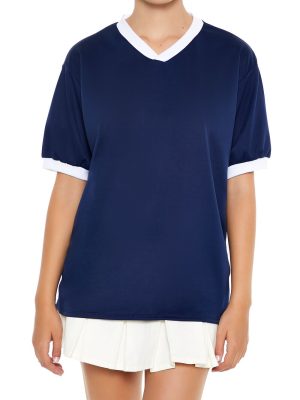 V-Neck Ringer Jersey