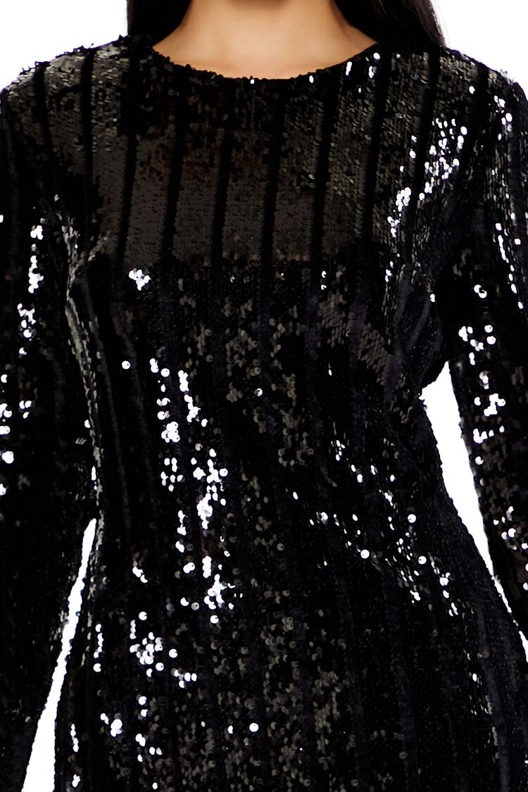 Sequin Bodycon Mini Dress - Image 5
