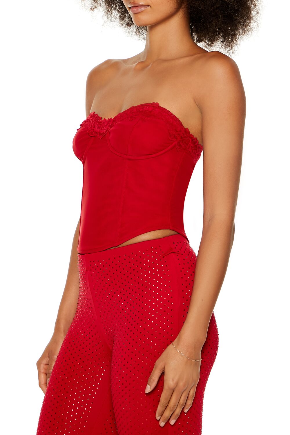 Corset Lace-Up Tube Top - Image 4