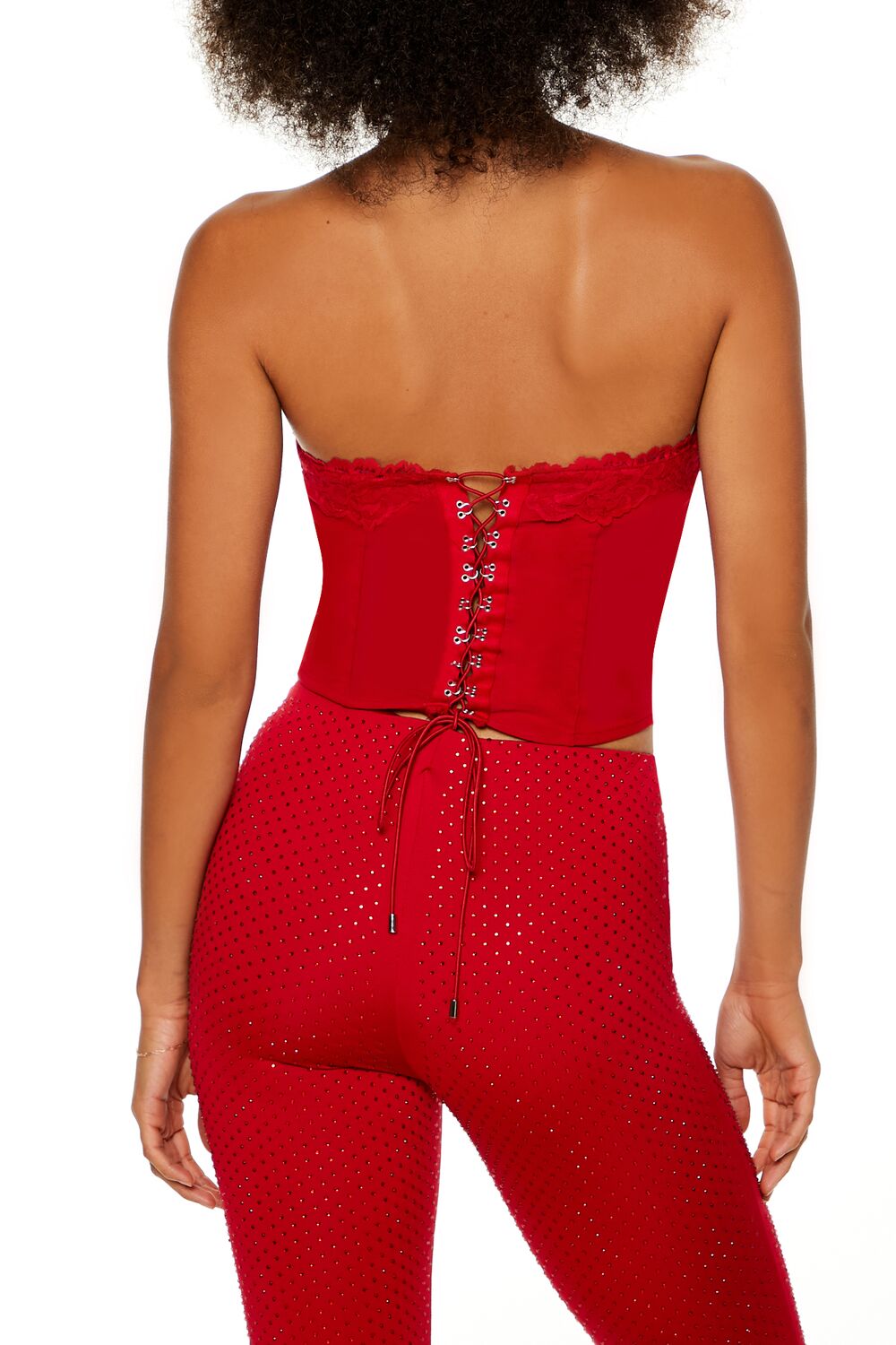 Corset Lace-Up Tube Top - Image 5