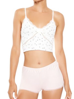 Seamless Floral Longline Bralette