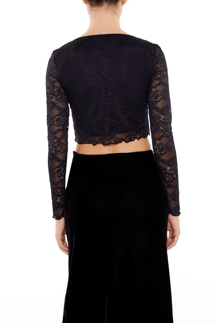 Lace Bow Crop Top - Image 5