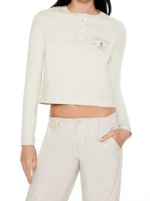 Courchevel France Ski Henley Tee