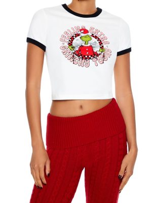 Extra Grinchy Ringer Baby Tee