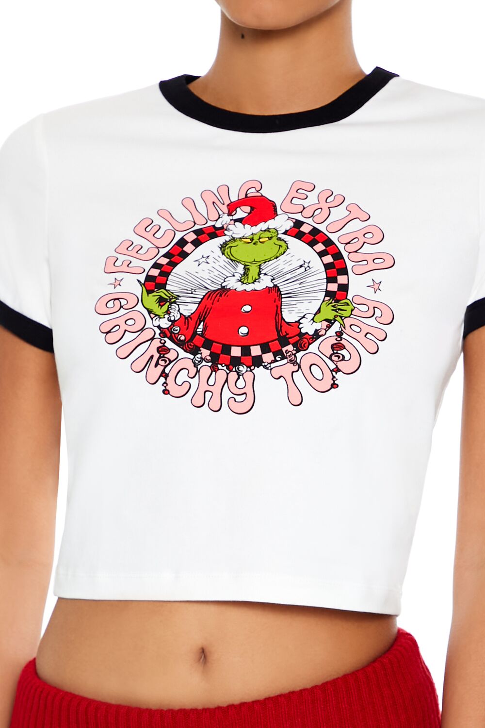 Extra Grinchy Ringer Baby Tee - Image 3