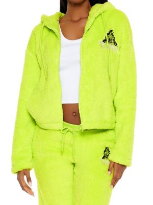The Grinch Embroidered Zip-Up Hoodie