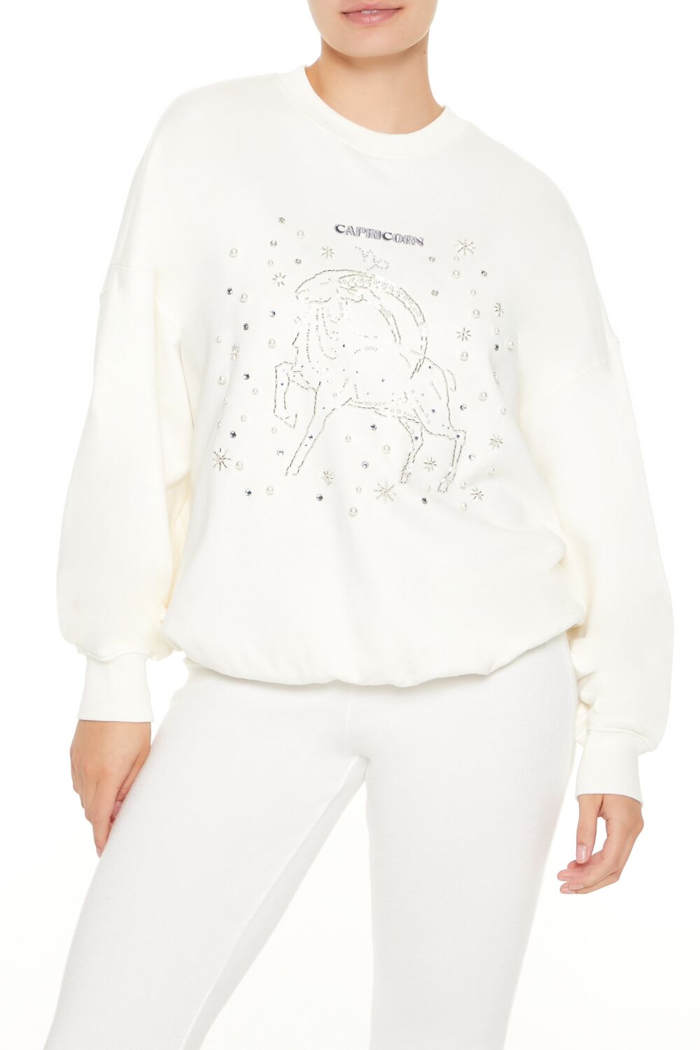 Beaded Capricorn Pullover