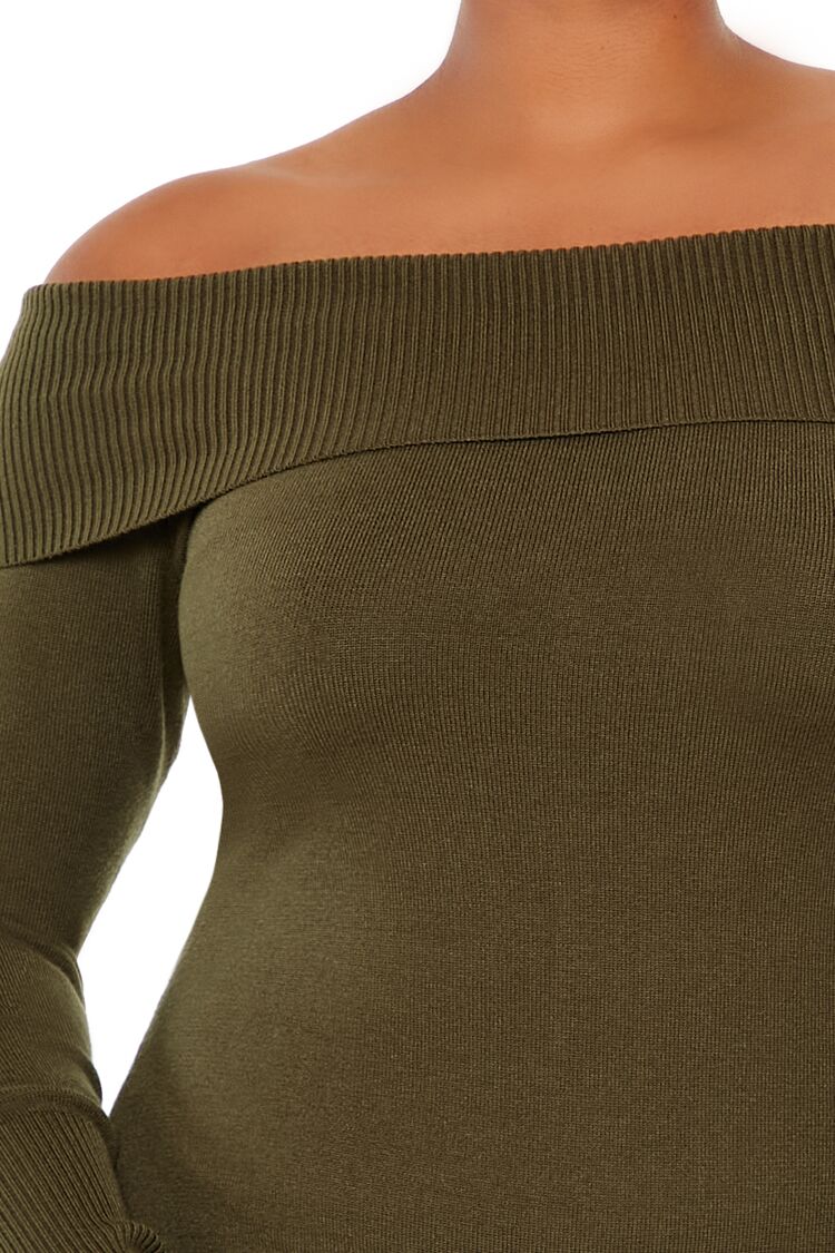 Plus Size Off-the-Shoulder Romper - Image 5