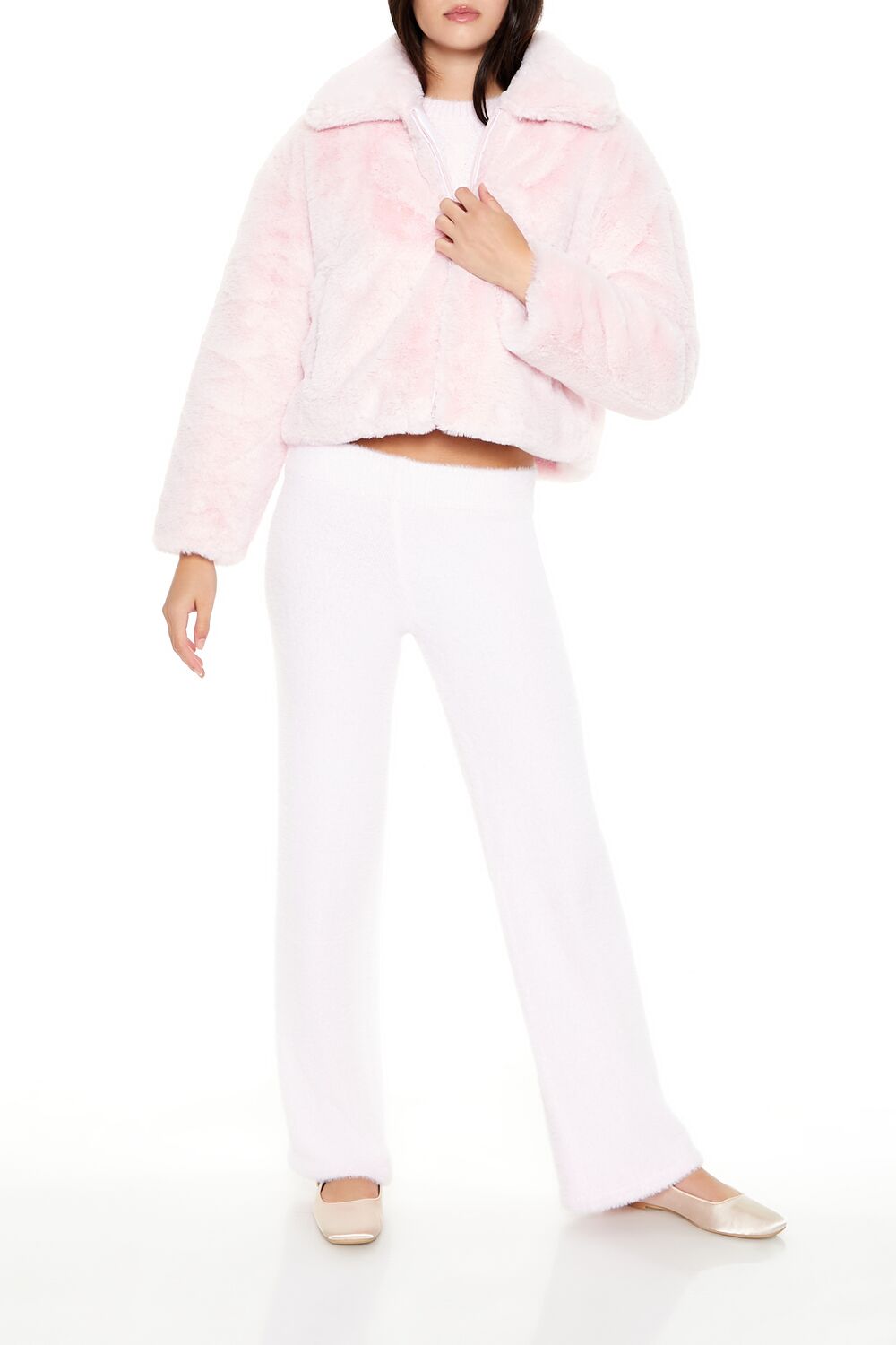 Faux Fur Zip-Up Coat - Image 7