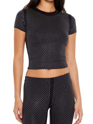 Contour Sculpt Rhinestone Tee