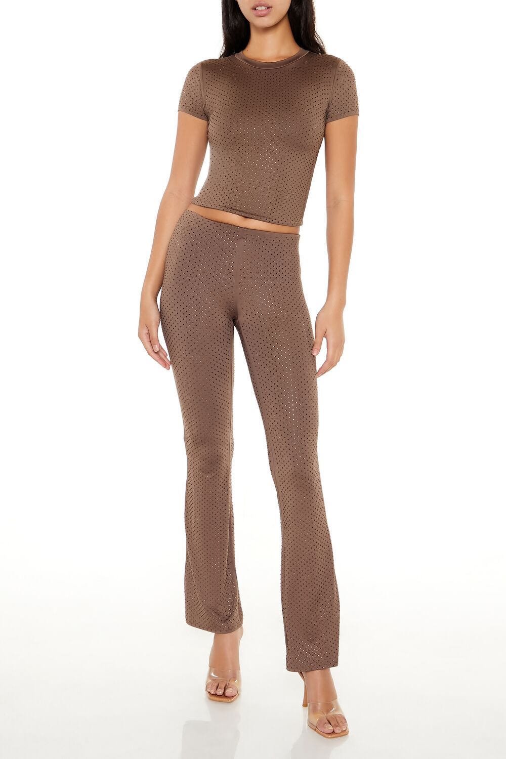 Contour Sculpt Rhinestone Tee - Image 7