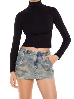 Turtleneck Crop Top