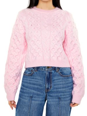 Cable & Honeycomb Knit Sweater