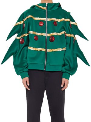 Christmas Tree Pajama Zip-Up Hoodie