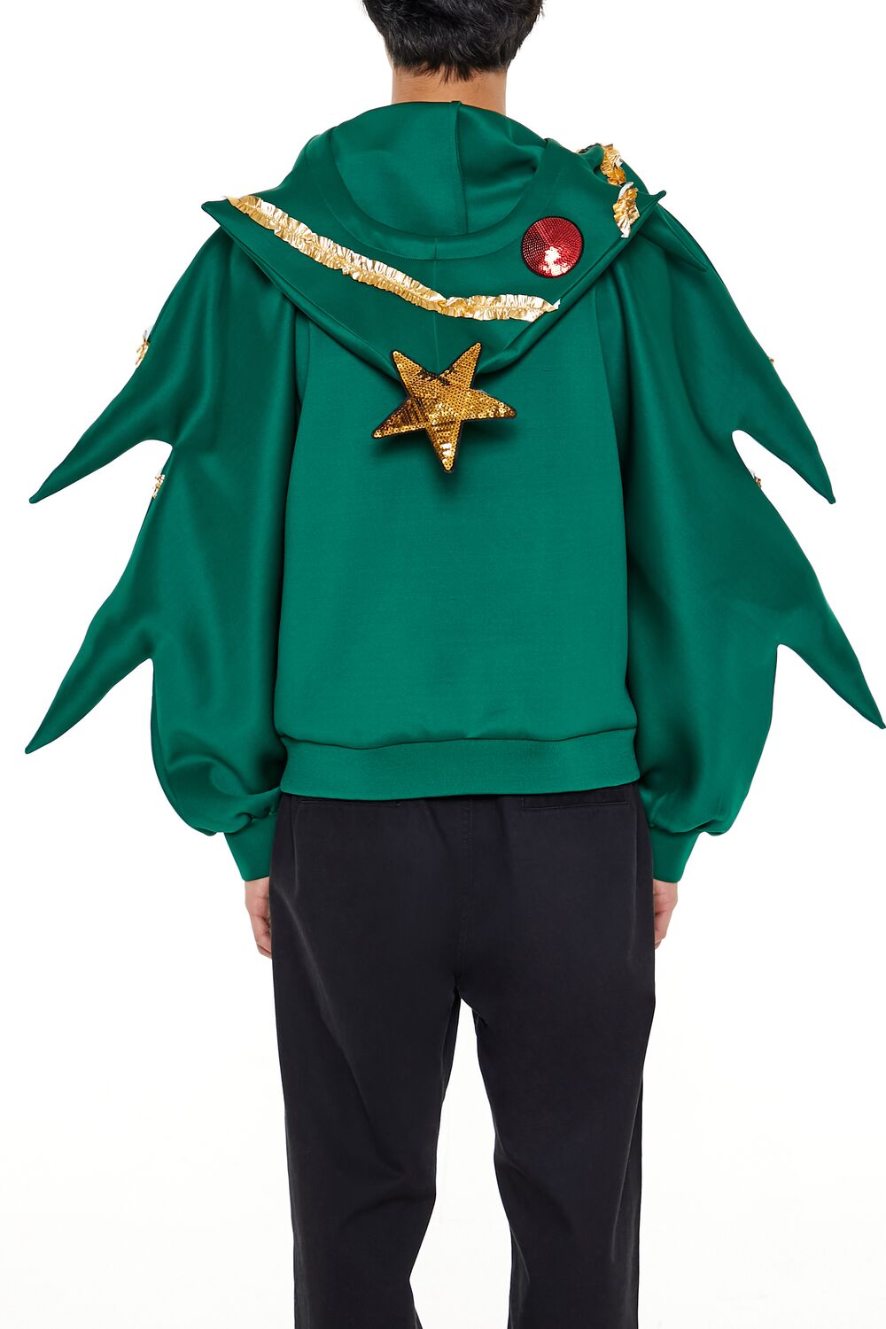 Christmas Tree Pajama Zip-Up Hoodie - Image 5
