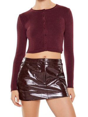 Cropped Cardigan Sweater