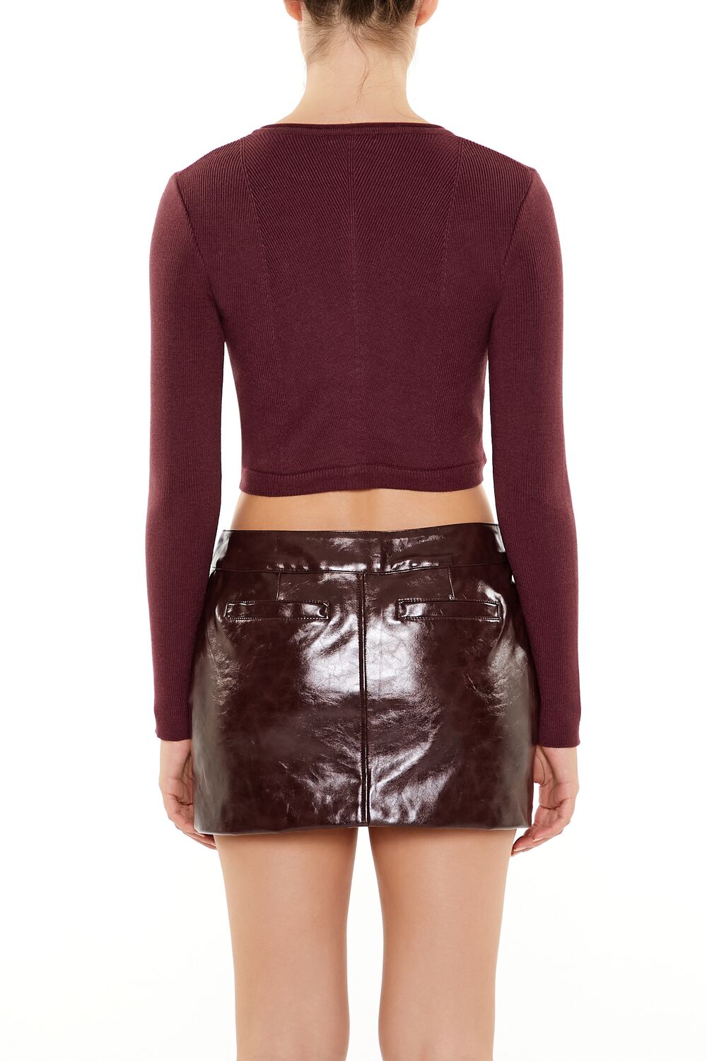 Cropped Cardigan Sweater - Image 5