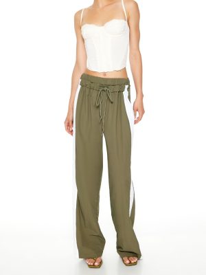 Striped Wide-Leg Pants