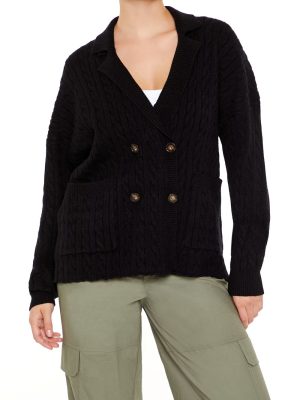 Double-Breasted Cardigan Sweater