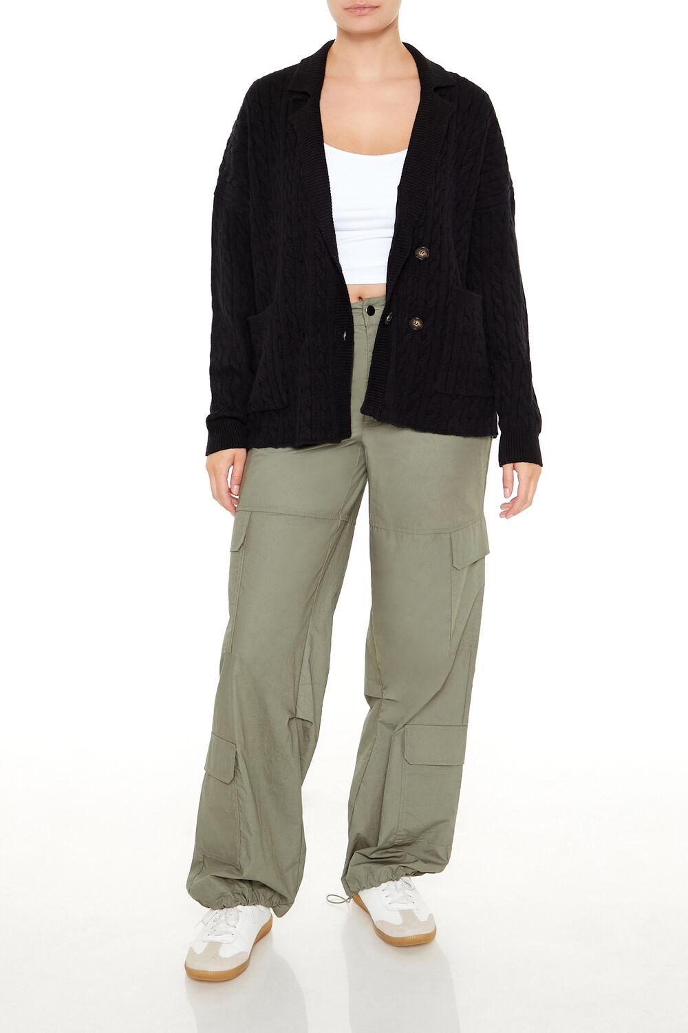 Double-Breasted Cardigan Sweater - Image 2