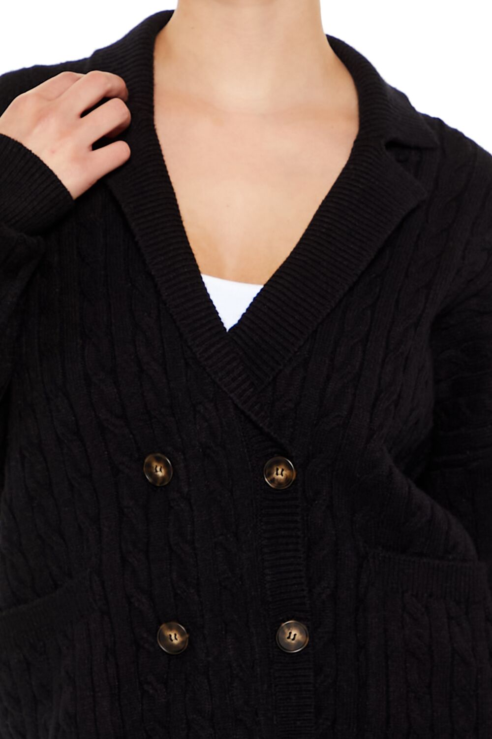 Double-Breasted Cardigan Sweater - Image 3