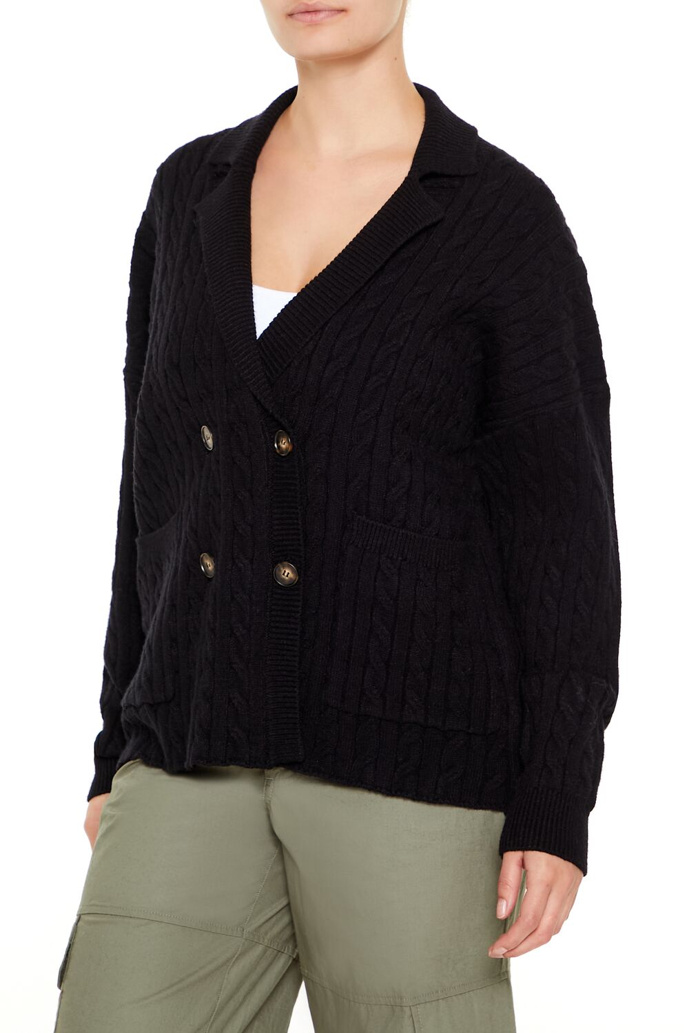 Double-Breasted Cardigan Sweater - Image 4