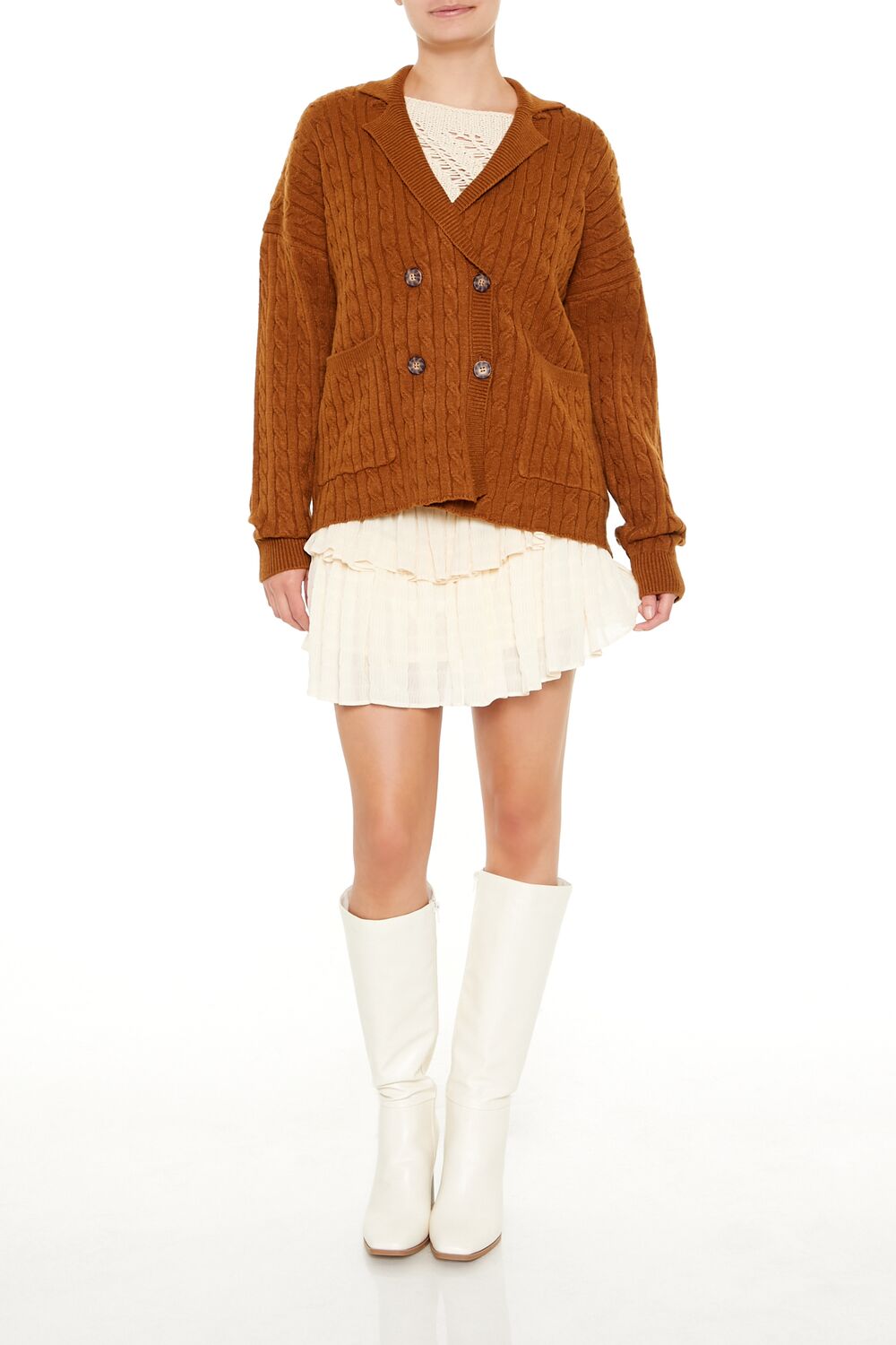 Double-Breasted Cardigan Sweater - Image 6