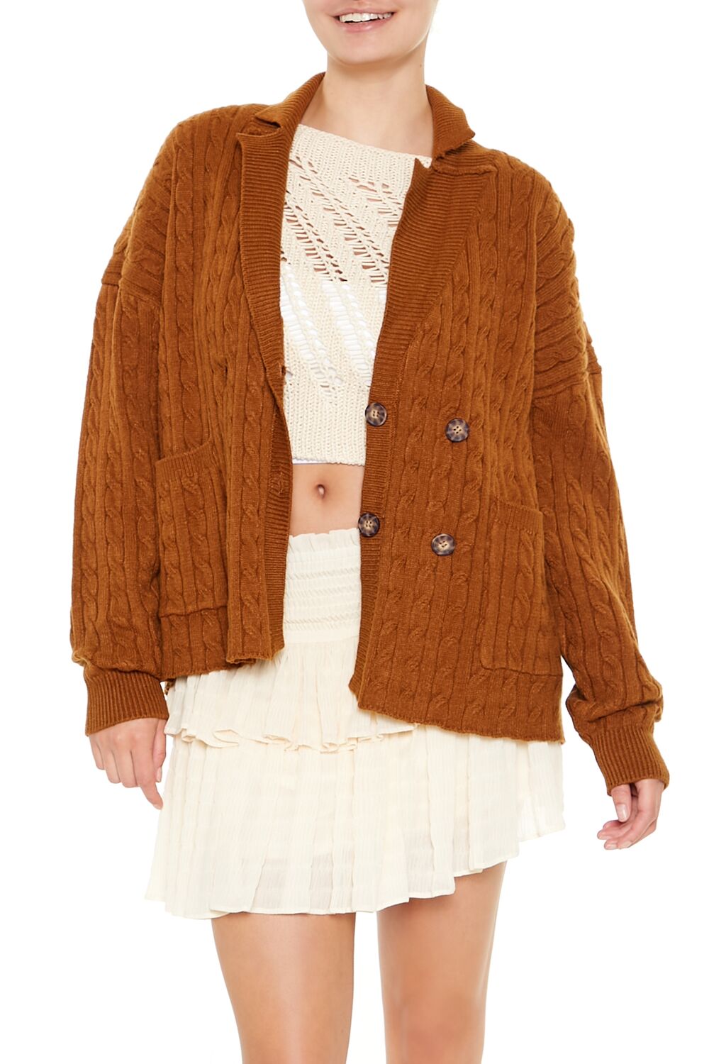 Double-Breasted Cardigan Sweater - Image 7