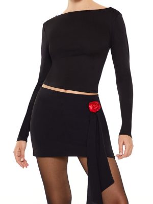 Lace-Up High-Neck Top