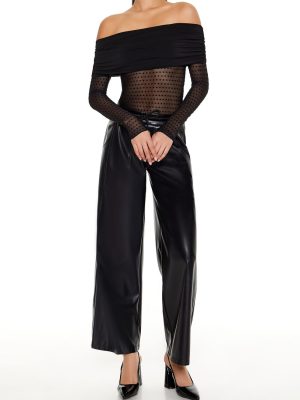 Clip-Dot Foldover Thong Bodysuit