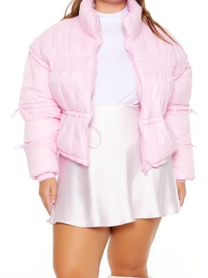 Plus Size Cropped Puffer Jacket