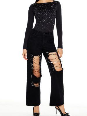 Contour Sculpt Rhinestone Bodysuit