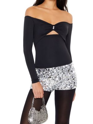 Contour Sculpt Off-the-Shoulder Top