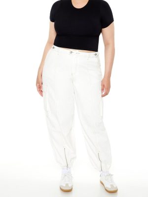 Plus Size High-Rise Cargo Joggers