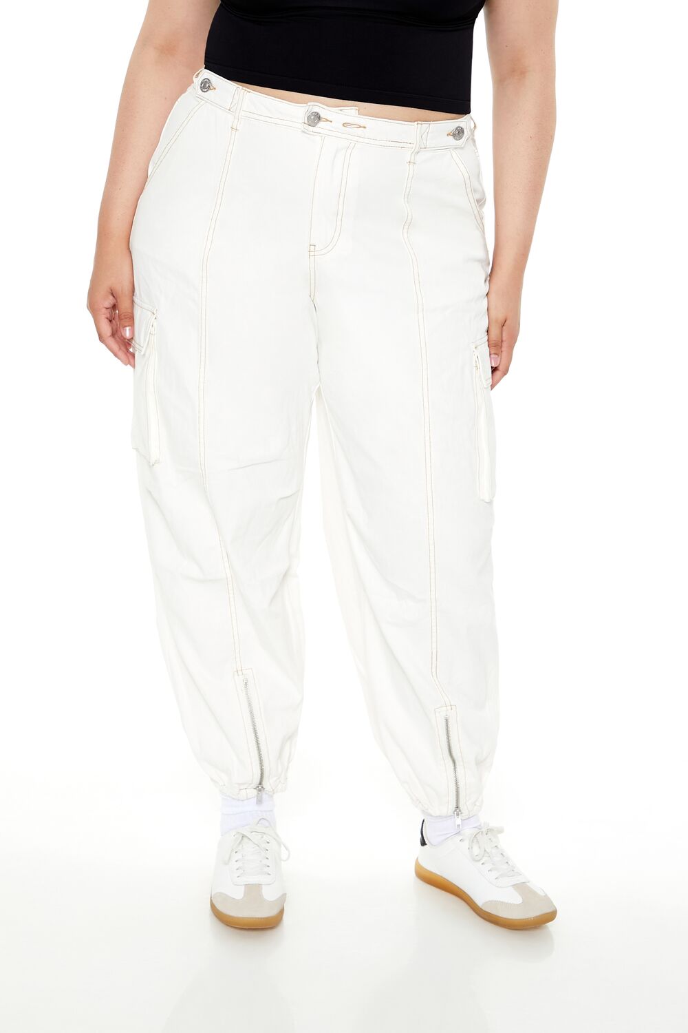 Plus Size High-Rise Cargo Joggers - Image 2