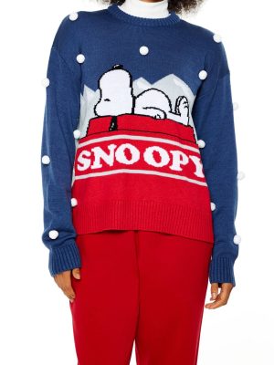 Pom Pom Snoopy Sweater
