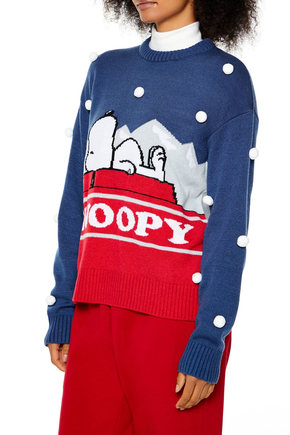Pom Pom Snoopy Sweater - Image 4