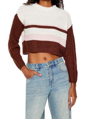 Colorblock Cropped Sweater