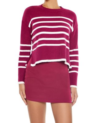 Striped Cropped Sweater