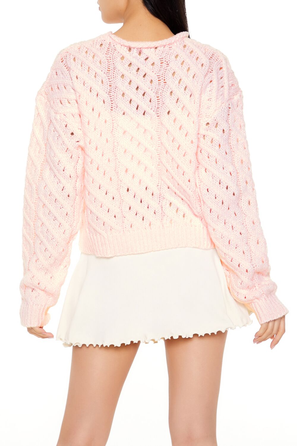 Open Cable Knit Sweater - Image 10