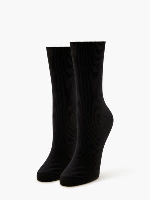 Ribbed Crew Socks
