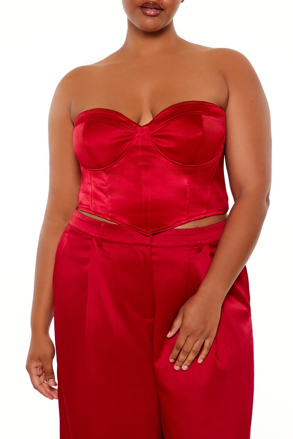 Plus Size Sweetheart Bustier Tube Top