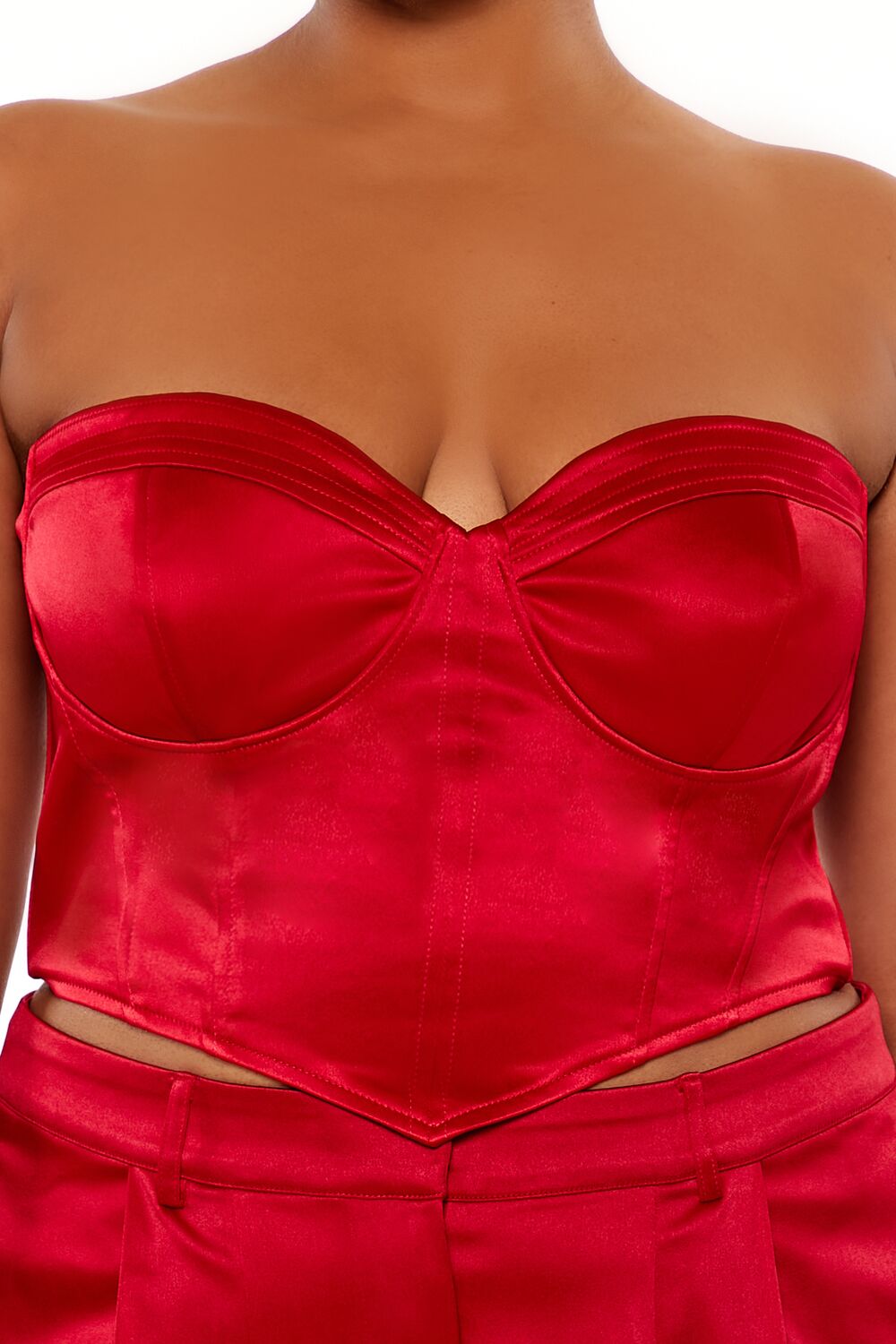 Plus Size Sweetheart Bustier Tube Top - Image 3