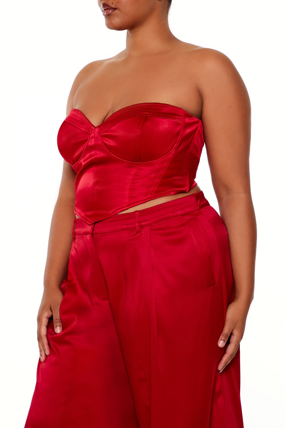 Plus Size Sweetheart Bustier Tube Top - Image 4