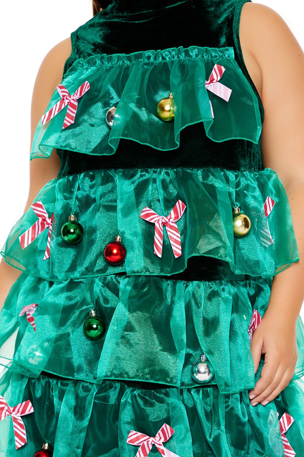 Plus Size Christmas Tree Holiday Dress - Image 5