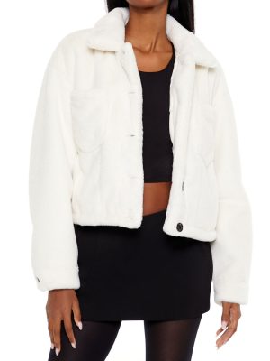 Faux Fur Cropped Shacket