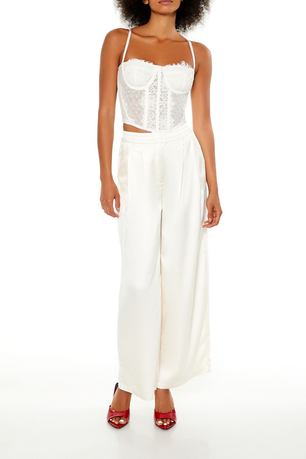 Lace Cropped Bustier Cami - Image 7