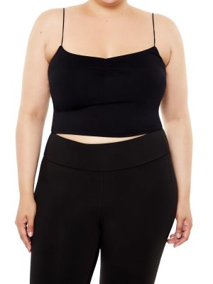 Plus Size Seamless Cropped Cami
