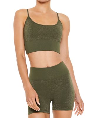 Active Seamless Glitter Sports Bra